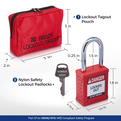 Heavy Duty Electrical Lockout Tagout Kit With Loto Warning Tags And Secure Hasps Plus One Solid Red Safety Padlock Built Like A Tank To Knock Out Hazards Fast With A Dead Simple Setup That Saves Time On Busy Job Sites