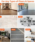 Various flooring types and spaces like wood, concrete, tile, and more for Non Slip Rug Tape 12 Pack Reusable Washable Grippers.