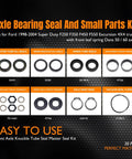 Beefed Up Outer Axle Knuckle Tube Seal Kit With Inner Seal Snap Ring Needle Bearing And Thrust Washer For Ford trucks displayed