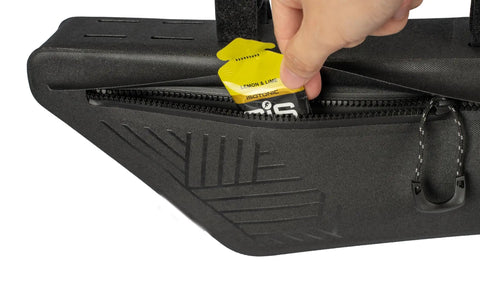 Midloader Drybag For Bike Frame Waterproof Medium Size With Hidden Weatherproof Zipper And Flap Reflective Logo