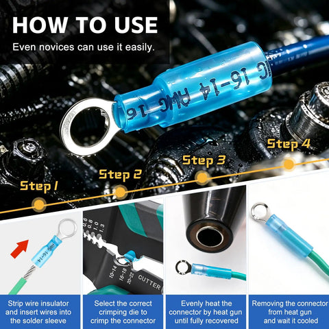 Snap Up This Hella Rock Solid 110 Piece Heat Shrink Wire Connectors Kit With Durable Tinned Copper Terminals Built Tough for Automotive wiring guide.