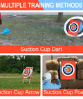 Dope Archery Target Set With Suction Cup Arrows featuring 16 inch target board for indoor outdoor practice and safe shooting.