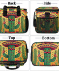 Insulated Picnic Backpack Lunch Box For Women And Men Portable Tote Cooler Bag with cactus design in different views