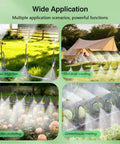 Double Head Drip Irrigation System With 360 Degree Adjustable Sprayers And 24 Nozzles for garden, lawn, greenhouse, and patio use