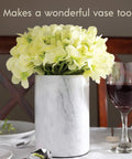 Party Ready Marble Wine Chiller Bucket That Keeps Wine And Champagne Ice Cold, Durable Bottle Cooler For Most 750ml Bottles