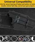 Super Slick Black Chicago Screws Fourteen Pack, Number Eight Thirty Two By One Quarter Inch hardware for secure Kydex and leather attachment.
