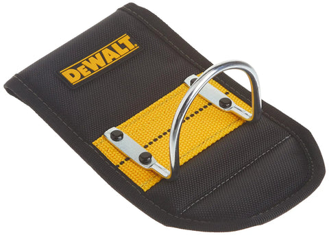 Heavy-Duty Hammer Holder With Steel Loop Cradle, Padded Shield For Comfort, Durable Belt Clip Tool Pouch, Model DG5139, angled view.