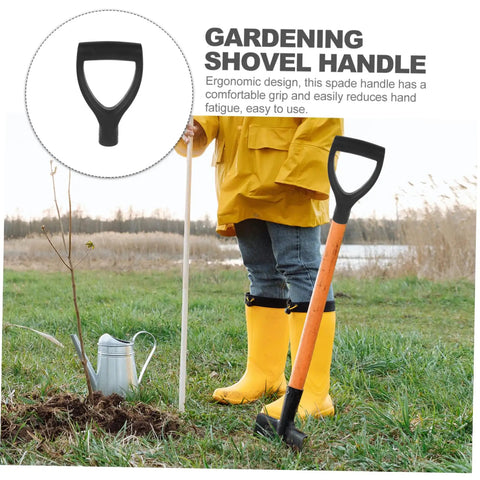 Gardener using Shovel Grip Handle Replacement For Gardening Heavy Duty Durable Plastic Construction Lightweight And Portable
