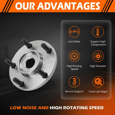 Beefy Front Wheel Hub Assembly For Hyundai Elantra 2011-2012, Elantra Coupe 2013, Veloster 2012-2016 And Kia Forte 2014-2018 part 51750-1P000