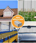 Double Reflective Bubble Insulation Roll For Windows And Roofs Aluminum Foil Radiant Barrier Shield Heat Shield, multiple uses shown