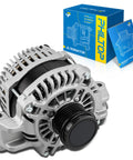 Alternator For Chrysler 200 2015 2017 2.4L Compass 2018 2022 Cherokee 2014 2019 2.4L Renegade 2015 2021 2.4L ProMaster City 2015 2022 12V 160Amp CW SD6 6-Groove Pulley Replacement Drop-In 11554N 11554 with packaging box