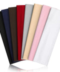 Eight Pack Headbands For Women And Men Non Slip Sweat Wicking Sports Hairbands Soft Elastic Running Headbands on display in eight colors.