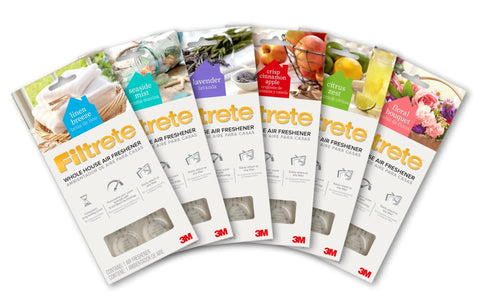 Whole House Air Freshener With Scent Boost Technology Delivers Fragrant Freshness All Through Your Vents in six scent options.