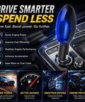 Universal Fuel Saver For Cars And Trucks 12V Plug And Play Gas And Diesel Booster Eco Friendly Fuel Efficiency Device in gear shift