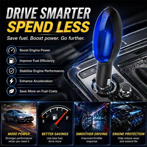 Universal Fuel Saver For Cars And Trucks 12V Plug And Play Gas And Diesel Booster Eco Friendly Fuel Efficiency Device in gear shift