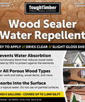 Porous Wood Waterproof Sealer For Decks And Cedar Roofs 1 Gal Concentrate Silane Siloxane Blend Deep Penetration Wood Sealer