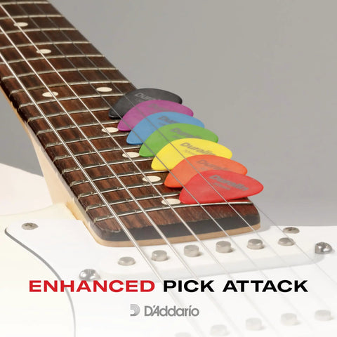 Extra Heavy 1.5mm Duralin Guitar Picks 10 Pack For Precision Playing, Sharp Articulate Tone, Superior Grip, Durable And Abrasion Resistant Perfect For Metal Shredding, Studio Sessions, And Live Gigs. on guitar neck