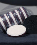 DA 3 Inch Microfiber Cutting Disc Kit 12 Pack For Car Detailing Pro Grade Scratch Removal displayed with packaging and discs