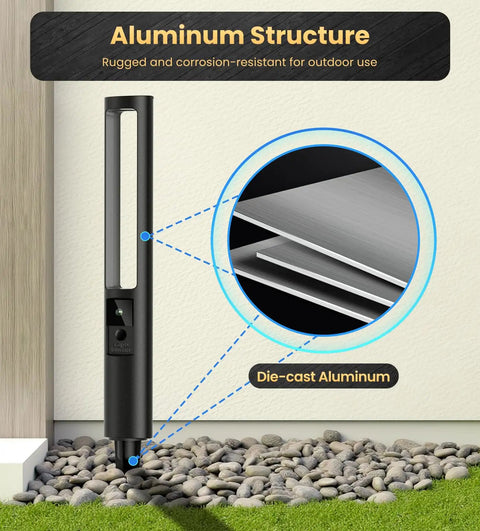 5W RGB Low Voltage Path Lights For Outdoor Landscape Lighting 12 To 24 Volt With Auto On Off Waterproof Design Die-cast Aluminum