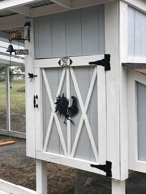4 Inch Decorative T Strap Hinges Set With Screws Built To Last Heavy Duty Black Tee Hinges for shed door installation