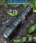 3 Pack Rechargeable 99,000 Lumens LED Flashlights With Adjustable Focus And 5 Modes IPX7 Waterproof in wet condition