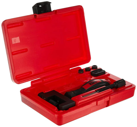 Universal Chain Breaker And Cutter Tool For 40 And 50 Chain Types With Press Fit And Rivet Tool in red case