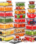 Huge 62 Piece Airtight Food Storage Set With Lids Including 31 Lids And 31 Containers 85 Oz Leakproof Meal Prep Containers