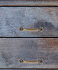 Rustic Bronze Cabinet Drawer Pulls 6 Pack Vintage Iron Wardrobe Handles With Smooth Finish On Wooden Drawer Surface