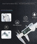 6 Inch Digital Caliper With LCD Display Stainless Steel Electronic Vernier Calipers IP54 Waterproof on wet surface