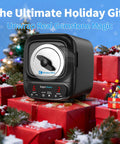 Ultra Quiet Rock Tumbler Kit With Brushless Motor Extra Large 3 Lb Barrel against festive background with gifts