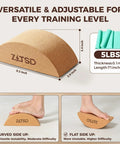 Reversible Half Moon Cork Yoga Block Pair Solid Game Changer Balance Trainer For Steady Moves And Epic Wobble Vibes Natural Cork Build, 9.5x3.9x3.4 inches