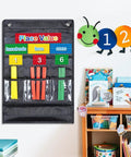 Place Value Pocket Chart Set With Magnetic Counting Caddie For Classroom And Home Math Lessons Hundreds Tens Ones