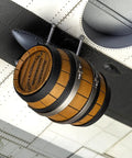 Detail of underside with barrel from Spitfire Mk IXC Flying Dray Model Aircraft Kit One To Twenty Four Scale With Special Edition Pint Glass
