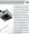 Heavy Duty Ventilation Fans Hanger Bar Kit For InVent Series Bath Exhaust Fans with 16 and 24 inch adjustable joist support.