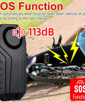 Three Pack Wireless Bike Alarm Anti Theft Burglar Sensor With 113dB Loud Siren IP65 Waterproof Vibration Displacement Detection Reduces False Alarms Ideal For Motorcycle Scooter Bicycle Trailer Car And Electric Bike, SOS fall alert