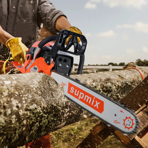 62Cc Gas Chainsaw With 20 Inch Bar For Heavy Duty Wood Cutting 2 Cycle Gas Engine Handheld Chain Saw That Cuts Like A Boss