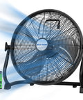 Go-To 16 Inch Rechargeable Outdoor Floor Fan With 15,600mAh Battery showcasing high velocity metal blade and USB output