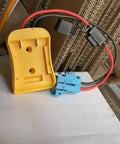 Plug And Play Battery Adapter For Dewalt 18V 20V To Peg Perego Ride On Toys With Wire Harness Connector, yellow adapter and cables