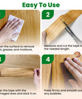 Easy to use Classic Maple Wood Grain Repair Tape For Fast Furniture Touch Ups That Smooths Out Scratches And Scuffs On Cabinets Shelves And Dining Tables Self Adhesive Peel Roll 2.25 Inches Wide By 15 Feet Long.