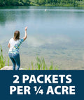 Easy To Use Beneficial Bacteria Pond Clarifier Packets For Clear Water, 12 Count, Fast, Lasting Results With A No Fuss Dose For Your Pond And A Cleaner, Healthier Ecosystem. 2 packets per 1/4 acre