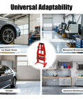 Heavy Duty Badass 6 Ton Hydraulic A Frame Adjustable Shop Press For Garage Use Rock Solid Carbon Steel in car repair shop.