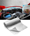 Heavy Duty Pro Grade Aluminized Heat Shield Mat With Adhesive Backing Thermal Barrier Blanket 12x24 Inches in engine bay close-up
