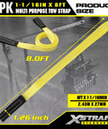 Six Pack 1x8 Lift Sling Straps With Wear Guard Ends, Heavy Duty Polyester Web Slings, 1333 Lb Load Capacity, 4000 Lb Break Strength, Flexible Lightweight Alternative To Chains, 8 ft