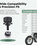 Rock Solid Aluminum Motorcycle Seat Bolts Quick Swap Kit With Knockout Precision Threads For Harley Davidson Sportster Softail Dyna.