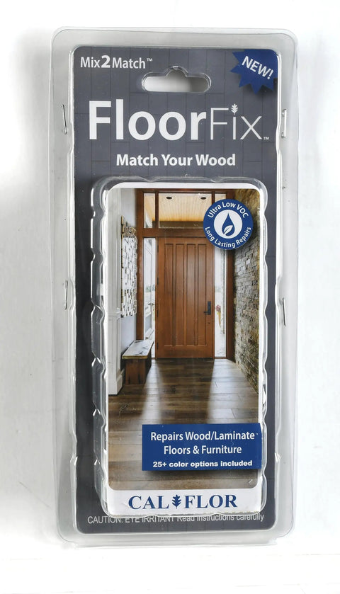 Floor Repair Kit For Hardwood And Laminate Surfaces With 20 Color Matching Formulas in packaging