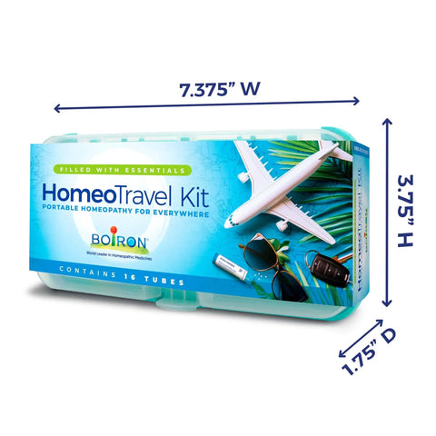 On The Go Travel First Aid Kit With Homeopathic Medicines In A Compact Case For Quick Relief And Peace Of Mind packaging