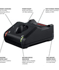 12V Max Lithium Ion Battery Charger With Dual Mode Fast And Standard Charge and Quick Indicator Lights for 12V Tools
