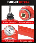 Close-up view of components in 12-Piece Front Suspension Kit For 2005-2011 Dodge Dakota And 2006-2009 Mitsubishi Raider
