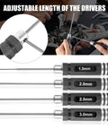 RC Hex Driver Set With 1.5mm 2.0mm 2.5mm And 3.0mm Allen Bits For 1 10 Scale RC Cars Drones And Helicopters Heavy Duty Steel Tips
