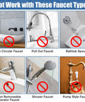 Faucet Mounted Eye Wash Kit With Emergency Continuous Flow Eyewash Station Easy On Off In Seconds not for incompatible faucets
